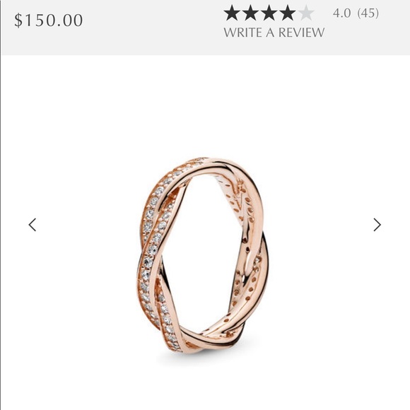 Pandora Jewelry - SPARKLING TWISTED LINES RING